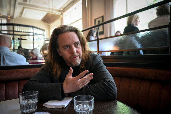 Tim Minchin at Gimlet restaurant.