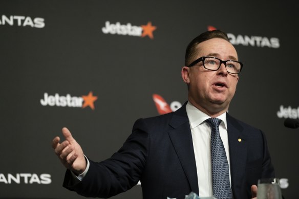 Qantas boss Alan Joyce unveiled the expansion plans for the carrier on Friday.