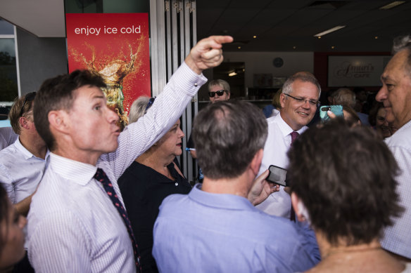 Andrew Laming says the Liberal party room lacked genuine leadership rivals to Morrison.
