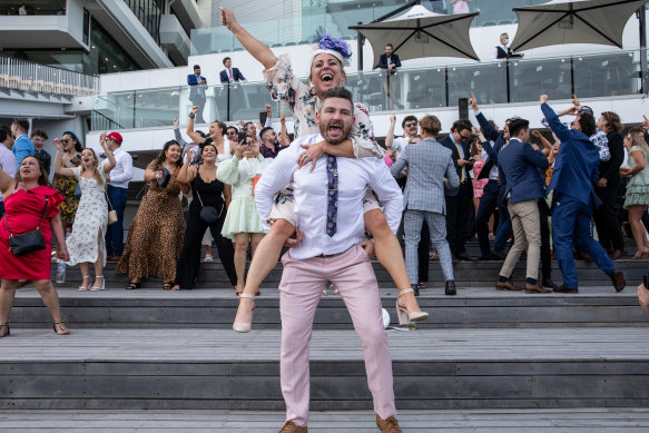 Party time at the Melbourne Cup.