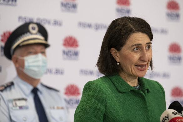 NSW Premier Gladys Berejiklian labelled Saturday the state’s most concerning day of the pandemic so far.