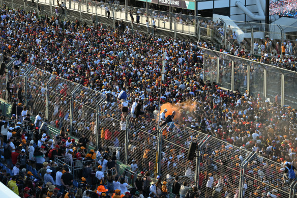 Albert Park was heaving with F1 fans on Sunday.