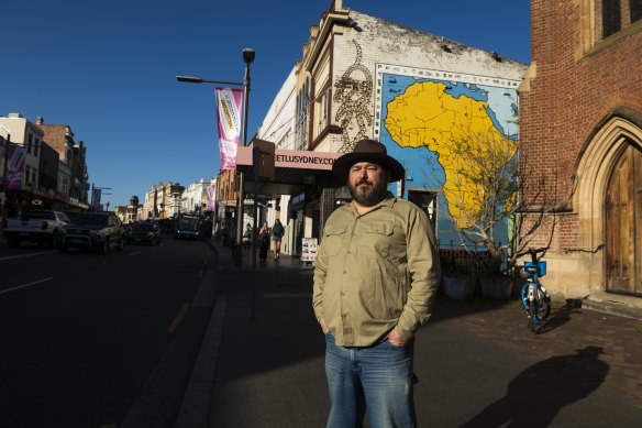 James Cottam wants to see balconies and verandahs restored on historic King Street in Newtown.