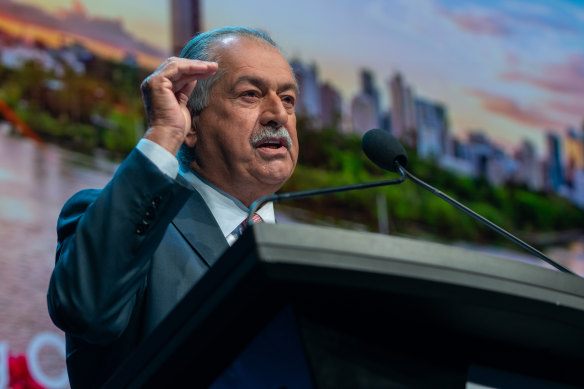 Brisbane 2032 president Andrew Liveris will lead a delegation of 13 observers to Paris.