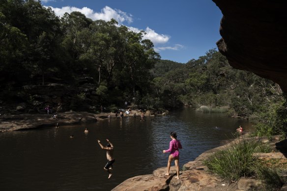 Jellybean Pool in the Blue Mountains – the perfect place to take a visitor.