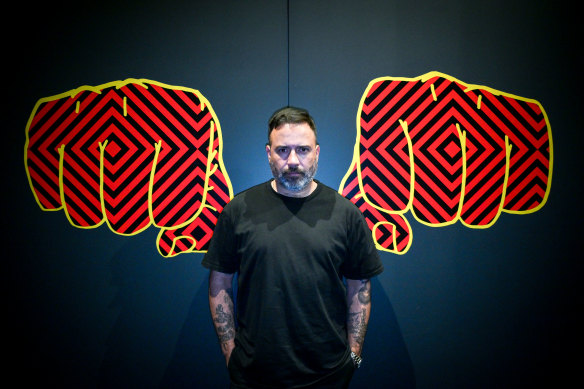 Artist Reko Rennie at ACMI.