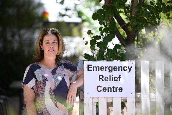 Lowan MP Emma Kealy in Stawell on Wednesday.