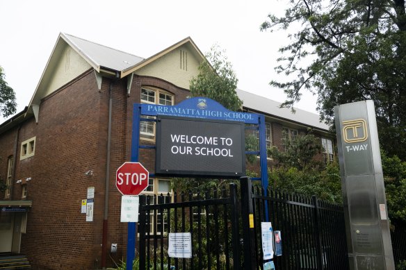 Parramatta High School rejected hundreds of out-of-area applications last year.