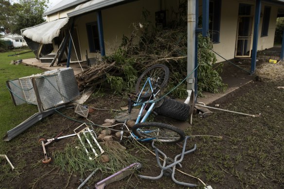 Houses have been washed off their foundations in Eugowra.