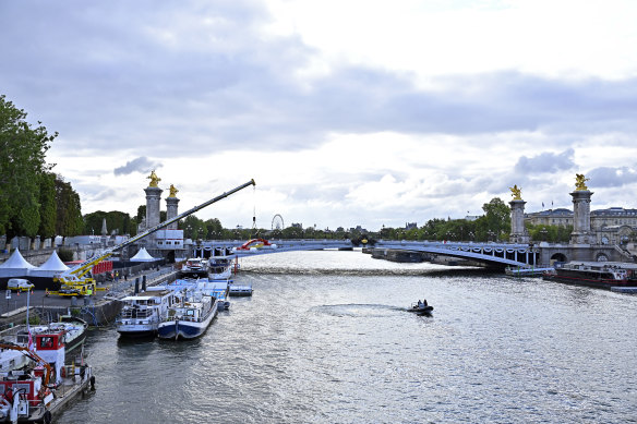 The Seine in Paris. 