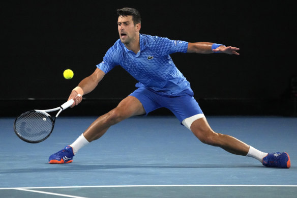 Djokovic wins in three sets.