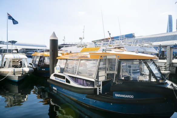 The NRMA ferries are currently docked near Sydney Aquarium and only used for special services after a trial in 2021.