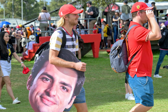 Ferrari supporters were out in force on Saturday.