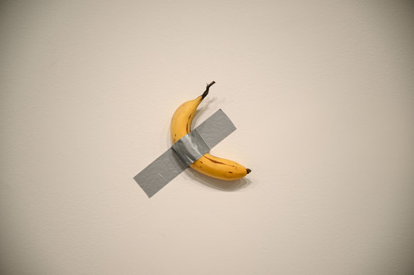 The infamous Comedian by Maurizio Cattelan will be displayed at the 2023 Triennial.