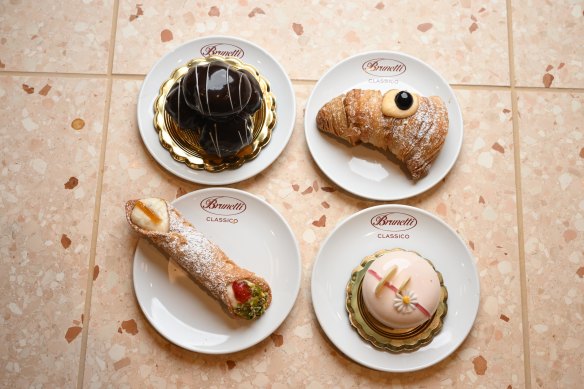 Pastries at Brunetti Classico.