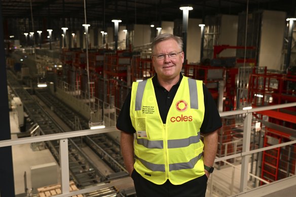 Outgoing Coles CEO Steven Cain says using automation doesn’t mean the retailer needs fewer staff.