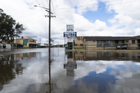 Forbes’ Lachlan River is expected peak on Thursday. 