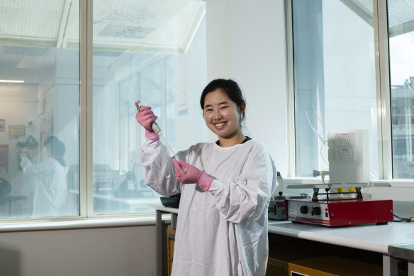 ‘Comfort always’: Cheng has put her scientific smarts to use in pursuit of a medical career.