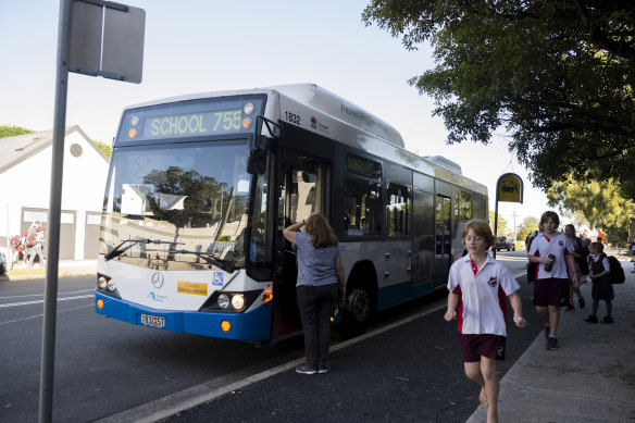 The number of school students using public transport is expected to be less due to parents anxiety of children contracting coronavirus.