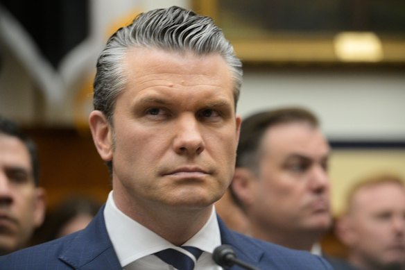 Secretary of Defense Pete Hegseth appears before a House Committee on Armed Services business meeting on the Department of Defense Fiscal Year 2027 on Capitol Hill, Wednesday, April 29, 2026, in Washington.