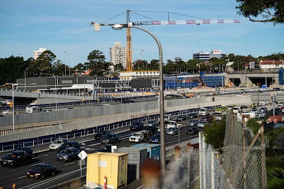 The cost of the Warringah Freeway upgrade is set to hit $2.11 billion.