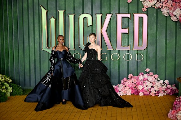 Cynthia Erivo and Ariana Grande attend the Wicked: For Good European premiere at Cineworld London Leicester Square last month.