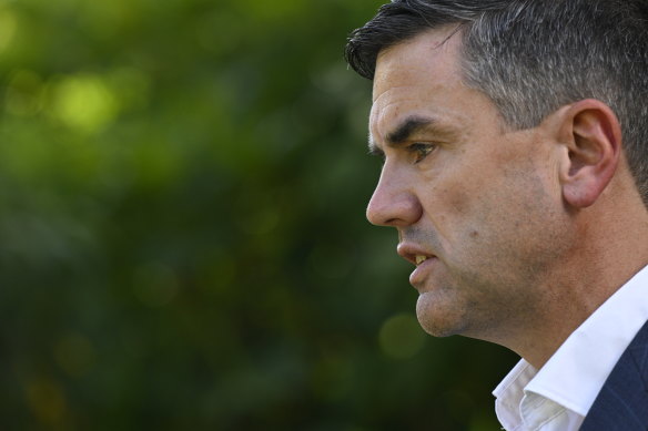 Opposition Leader Brad Battin is pictured earlier this month.