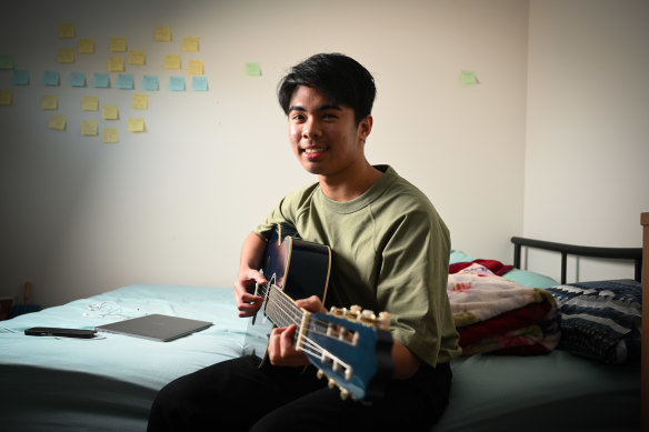 First-year student at Monash University Francis Manguilin enrolled in  arts despite the fee increases because he wants to follow his passion.