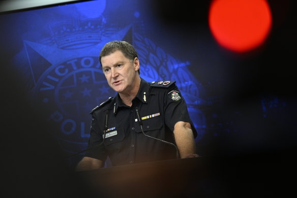 Victoria Police Chief Commissioner Shane Patton.