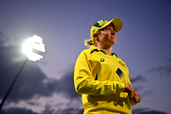 Alyssa Healy in Birmingham during the Ashes.