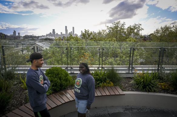 Sam Warrior and Pauline Managaygay are captains of Melbourne Indigenous Transition School in Richmond.