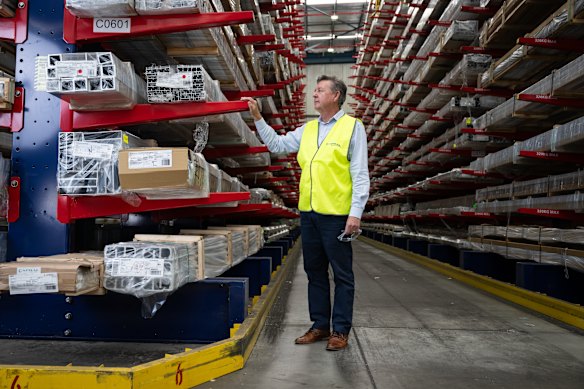 Tony Dragicevich, chief executive of Capral Aluminium in Sydney’s Huntingwood.