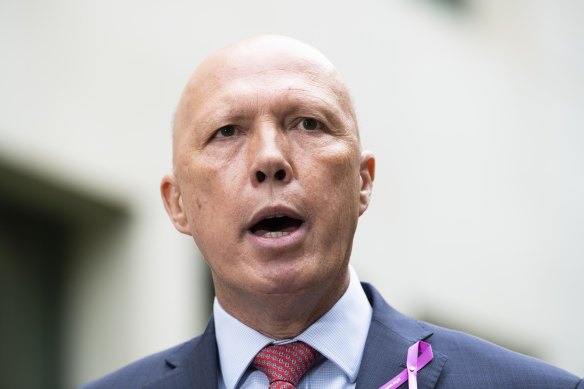 Opposition leader Peter Dutton has told the Liberal Party's Victorian branch that he wants a pre-selected woman in Aston.