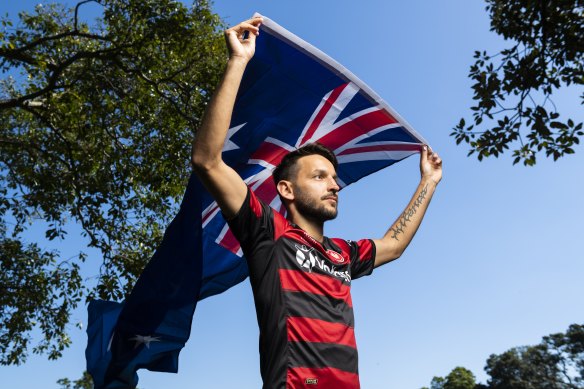 Flying the flag: Ninkovic is waiting for his citizenship to come through.