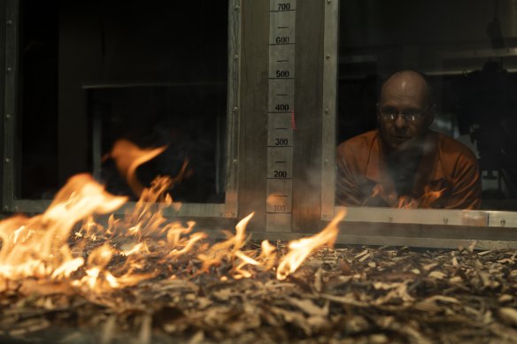 The Pyrotron wind tunnel is the centrepiece of CSIRO’s National Bushfire Behaviour Research Laboratory.