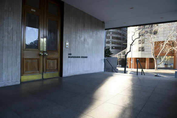 The prestigious Australian Club on Macquarie Street in Sydney.