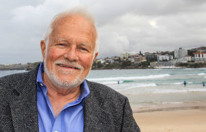 Anthony Sullivan on Bondi Beach.