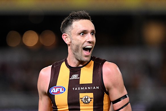 Jack Gunston’s career had a rebirth this season as he kicked 62 goals. 