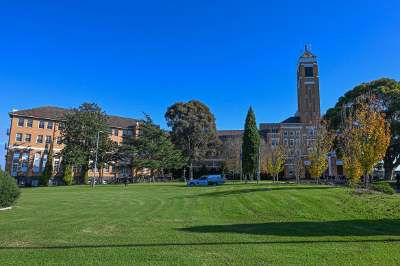 The sergeant allegedly performed the gesture at the Victorian Police Academy in Glen Waverley. 