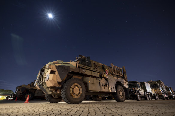 Australian Army Bushmasters.