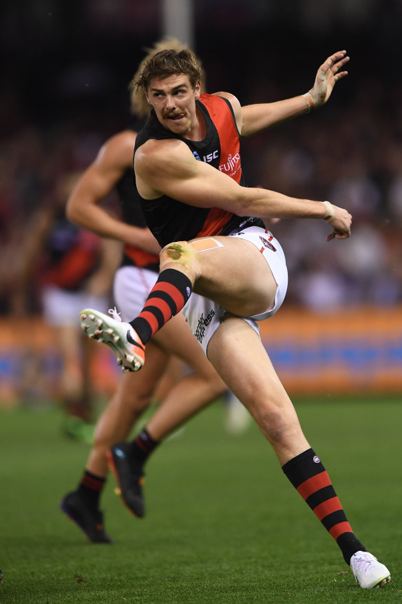 Joe Daniher in action during round 5 against North Melbourne.