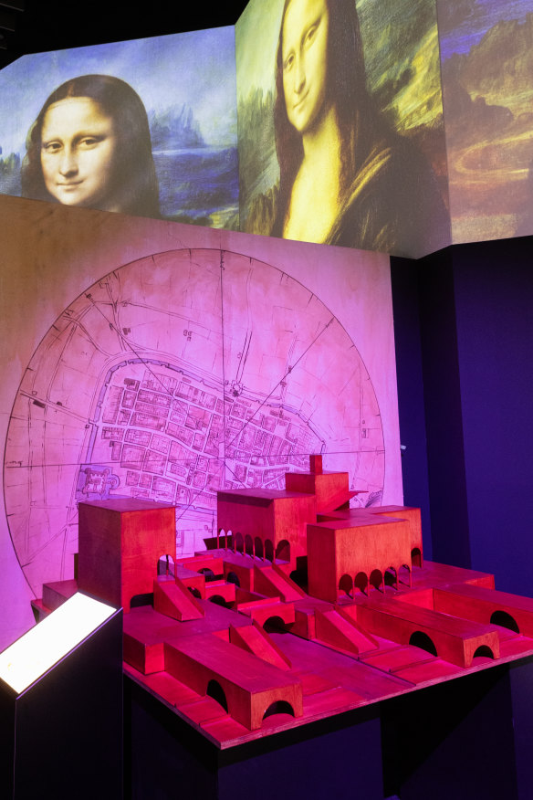 Models and projections are among the exhibits on show at The Lume.