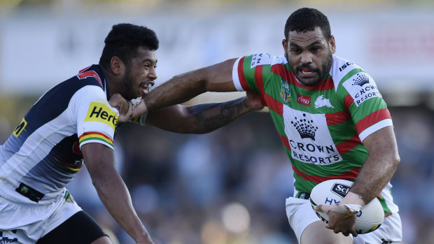 Chorus of boos: Greg Inglis allegedly experienced racial abuse during the round two clash with Penrith.