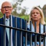 Peter Dutton and Bridget McKenzie on the campaign trail. 