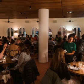 Inside Louie in Coogee.