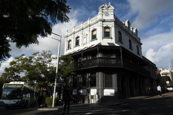 The Royal Hotel in Paddington.