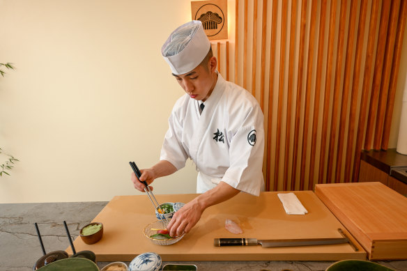 Chef Hansol Lee at Matsu restaurant in Footscray.