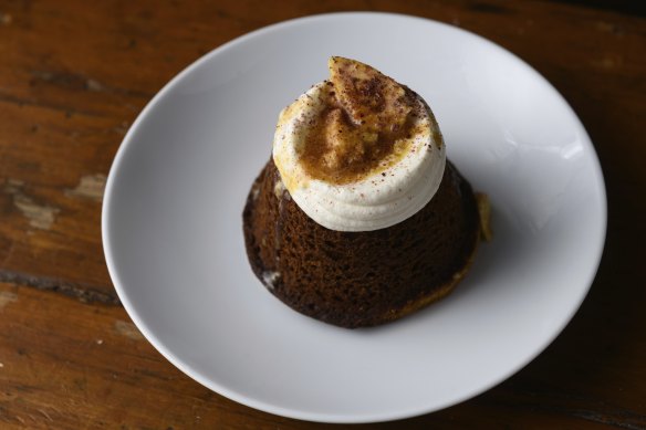 Honeycomb and pumpkin gluten-free cupcake.