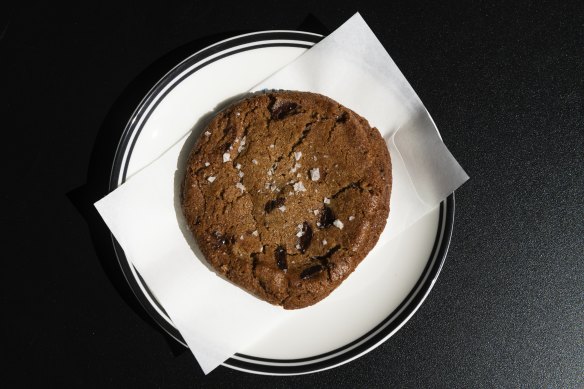 Salted choc-chip cookie. 