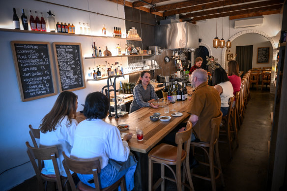Whitebark is a tiny sliver of a wine bar made for locals and mates.